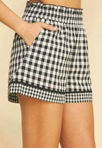 Pinch - Gingham Contrast Plaid Shorts