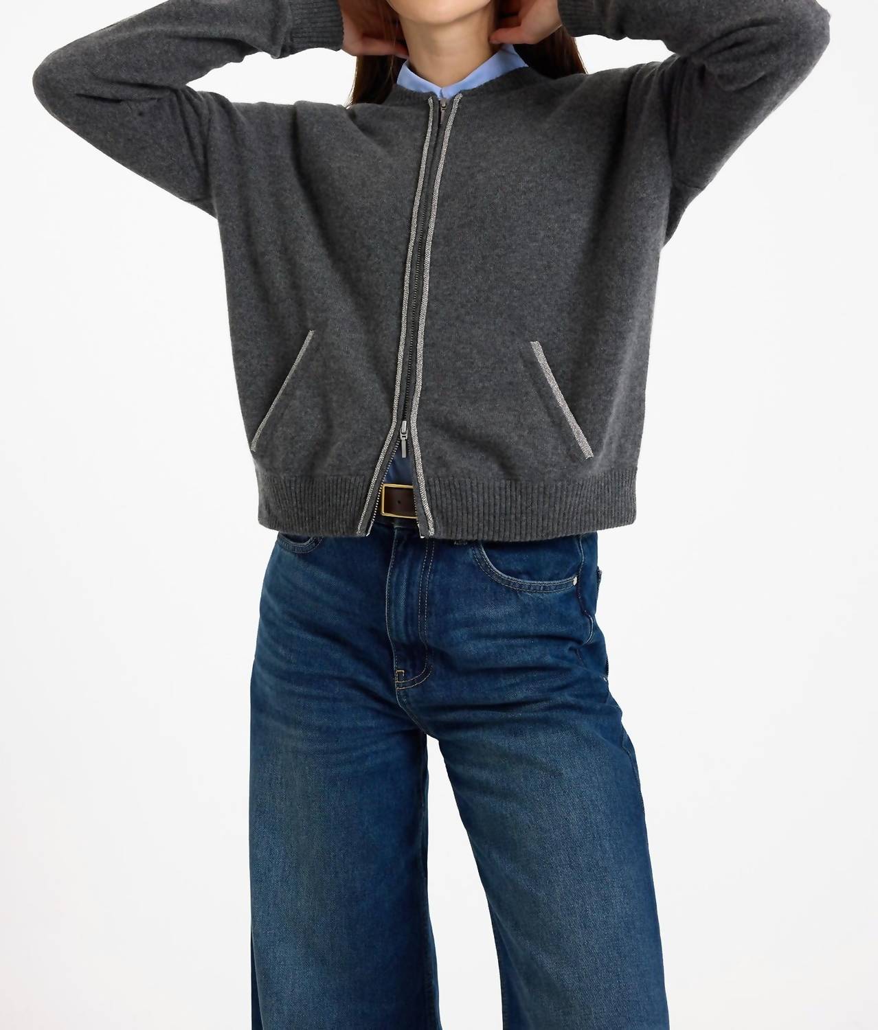 Brodie Cashmere - Luxe Bomber Jacket