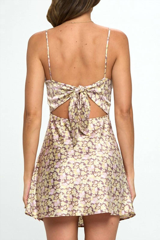 Lovely Day - Country Meadow Stroll Slip Satin Mini Dress