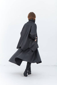 Matthildur - Gable Quilt Midi Skirt