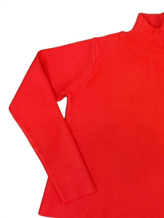 Compania Fantastica - Girl's Boxy Knit Mock Neck Sweater