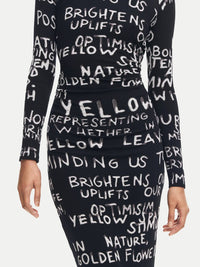 Desigual - Midi Dress With Phrases