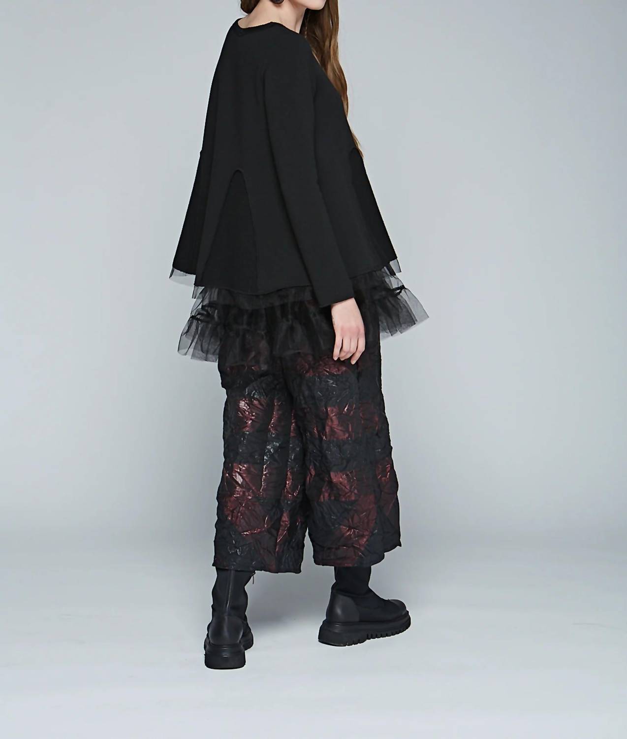 Luukaa - Stripe Wrinkled Pants
