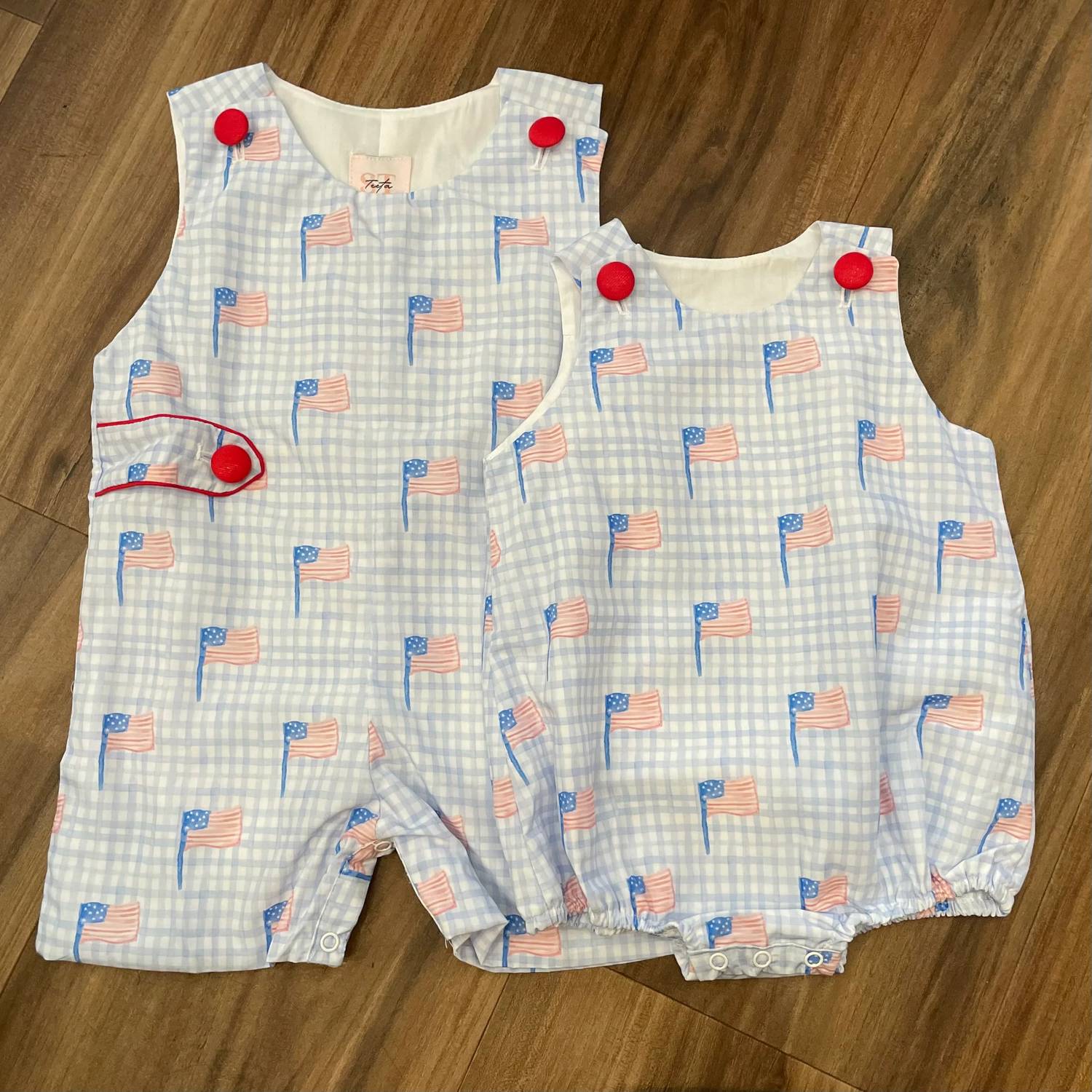 Teeta - Baby's America Print Boy Bubble