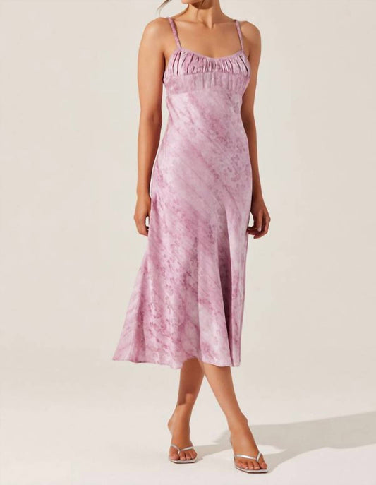 Astr - Women's Kaiya Satin Midi Dress