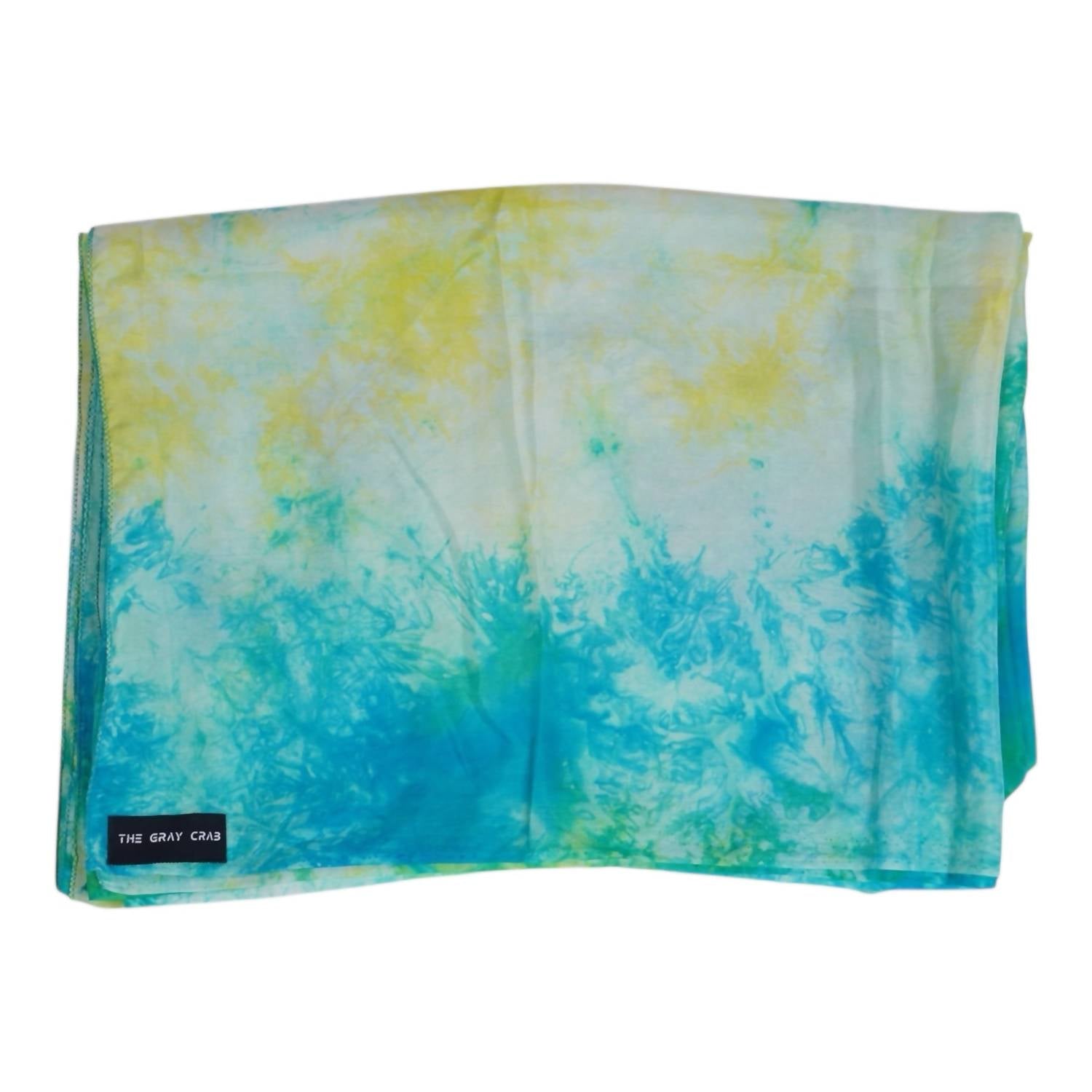 The Gray Crab - Hand-dyed Silk Scarf