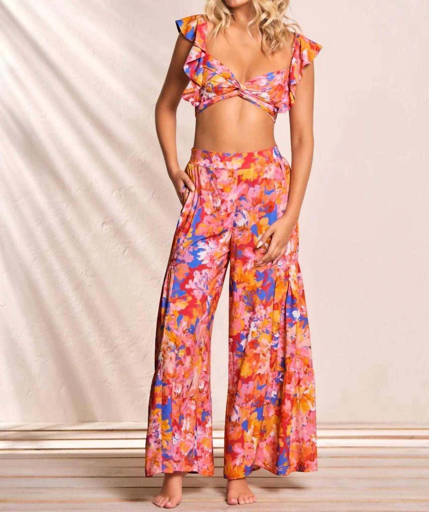 Maaji - Supernova Peplum Beachwear Crop Top
