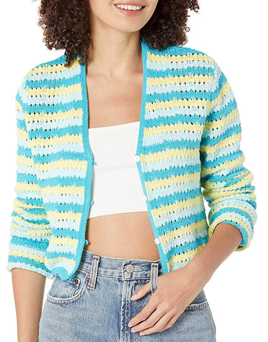 CROP CROCHET CARDIGAN