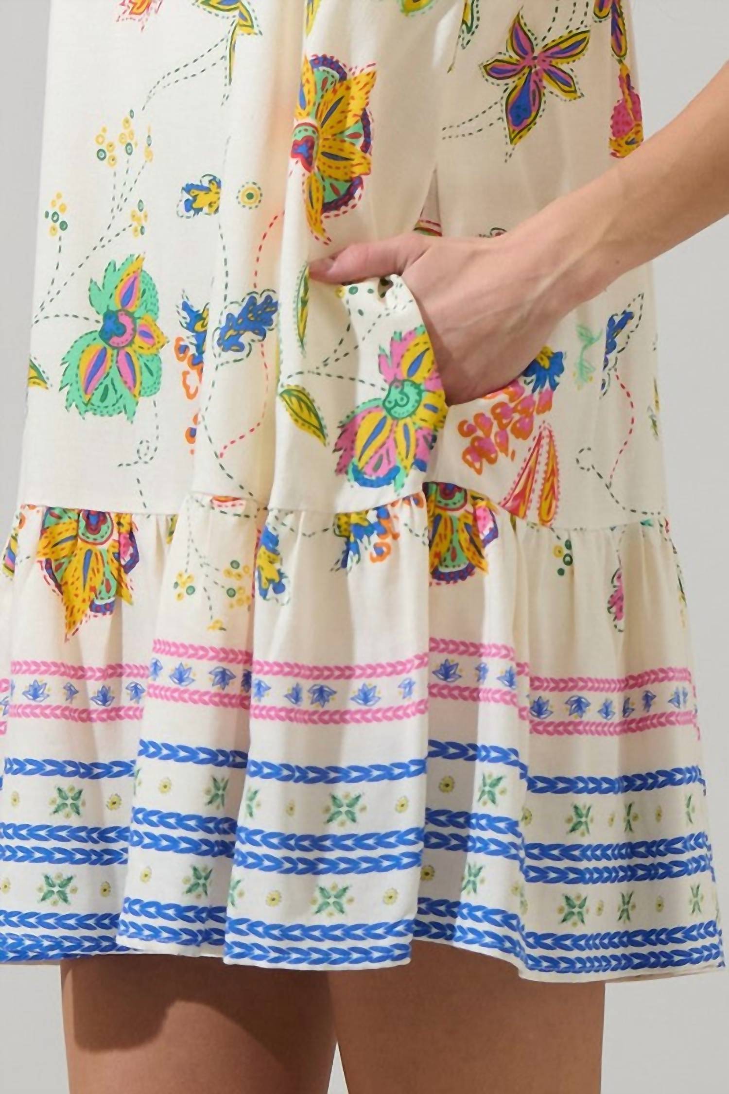 Sugarlips - Floating Florals Mini Dress