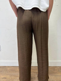 Blu Pepper - Textured High Elastic Waist Lounge Pants