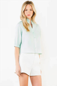 Thml - Popped Ruffle Collar Top