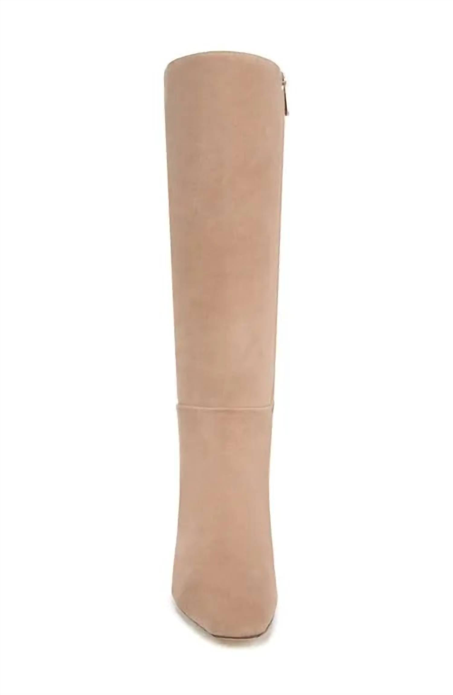 Sam Edelman - Women's Molly Pointed Toe Kitten Heel Knee High Boots