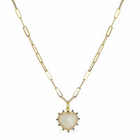 Rachel Reinhardt - Women's Moonstone Heart Necklace