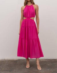 Moon River - Cutout Tiered Maxi Dress