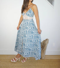 NIBI MTK Isabella Dress in teal bird - women's dress - view 4