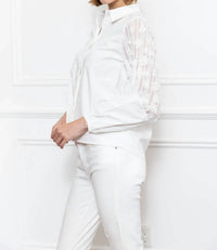 Zero Degrees Celsius - Mix Woven 3D Lace Shirt