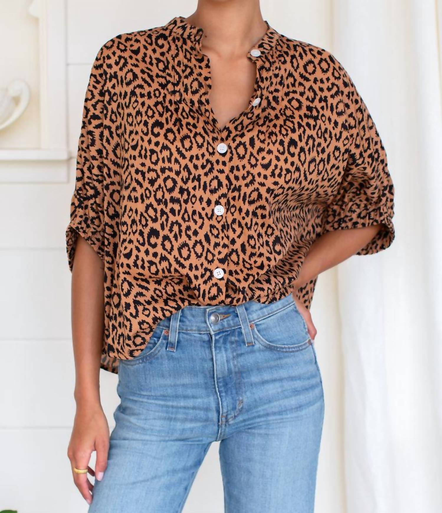 Emerson Fry - Mandarin Collar Top