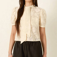 Alix Of Bohemia - Chance Tetris Lace Top
