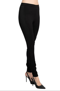 Alberto Makali - Women's Banded Waist Solid Stretch Crepe Pant