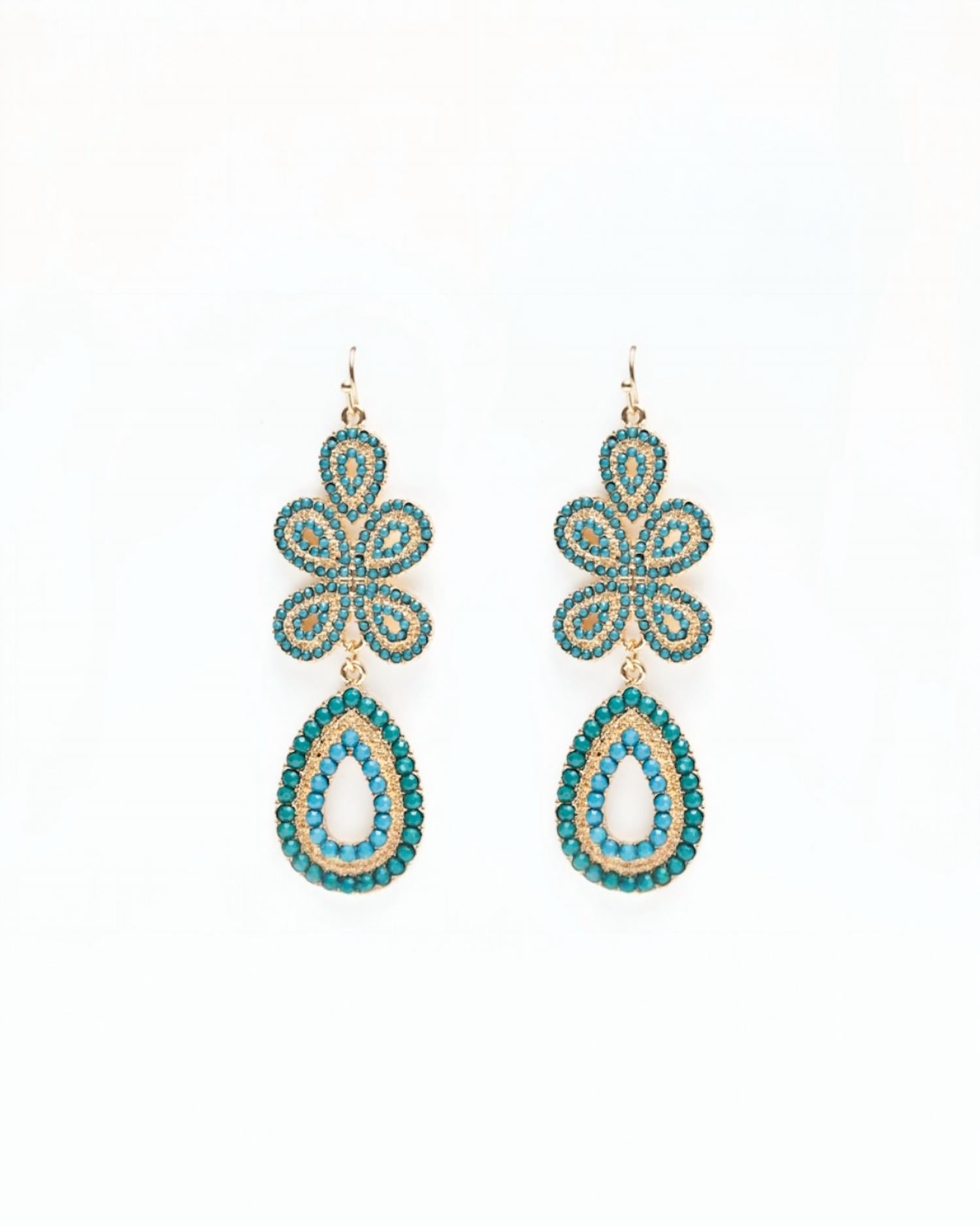Avenue Chic BEADED EARRINGS in gold - women's jewelry