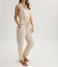 Bella Dahl - Linen Pocket Jumpsuit