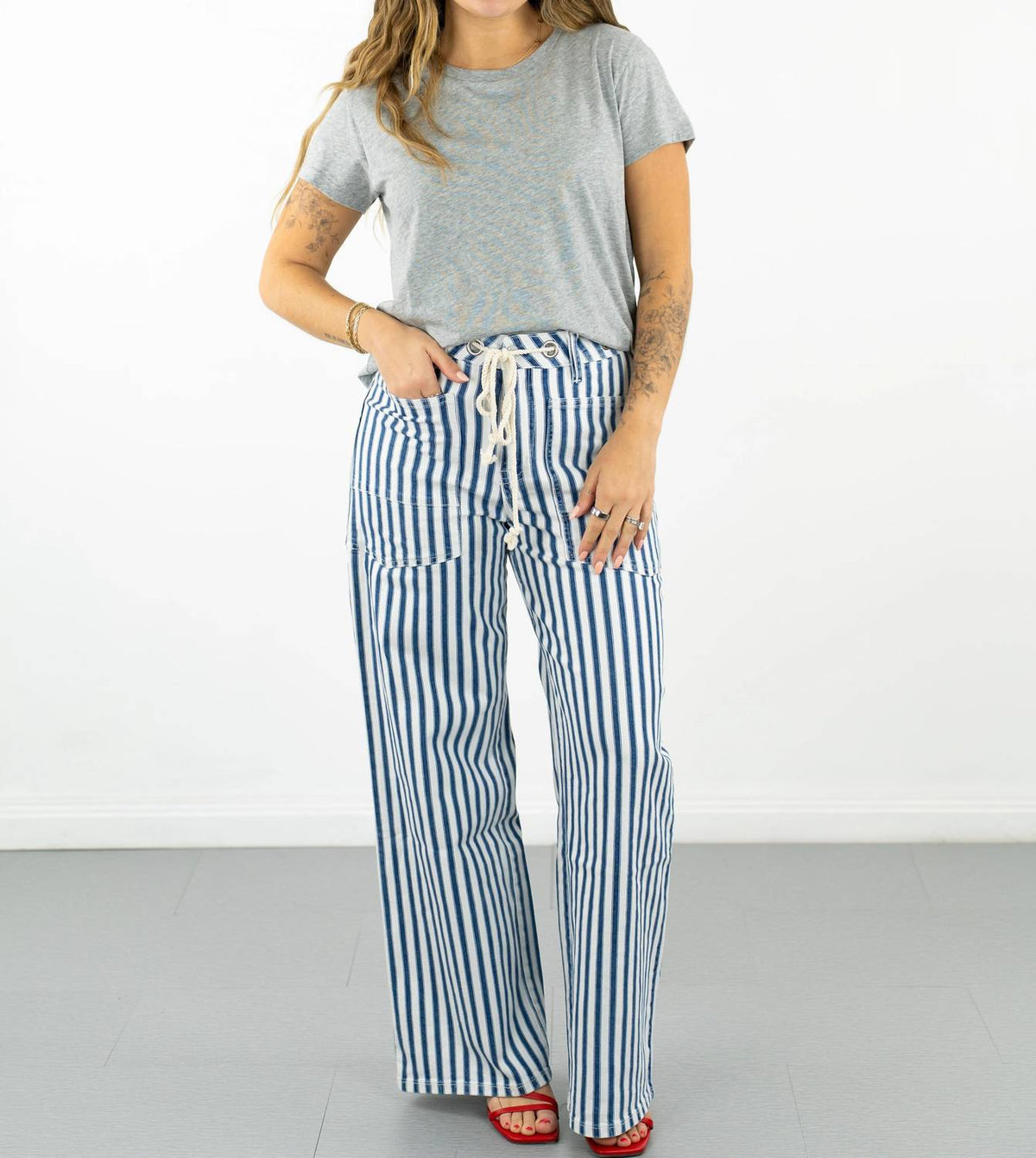 Bayeas - Tamsin Wide Leg Woven Pants