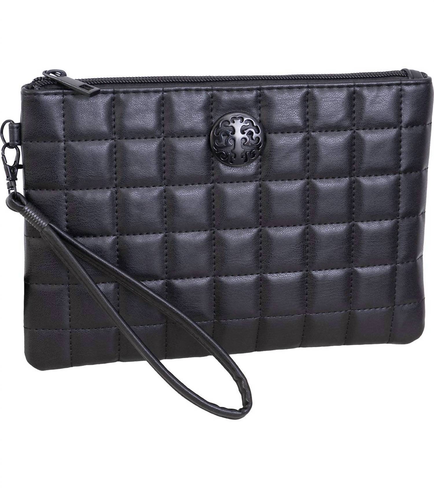 Rebecca & Rifka - Women's Box Quilted Wristlet Pouch