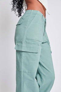 Ymi - High Rise Straight Leg Cargo Pants