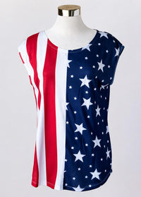 Keren Hart - Patchwork Flag Tank Top