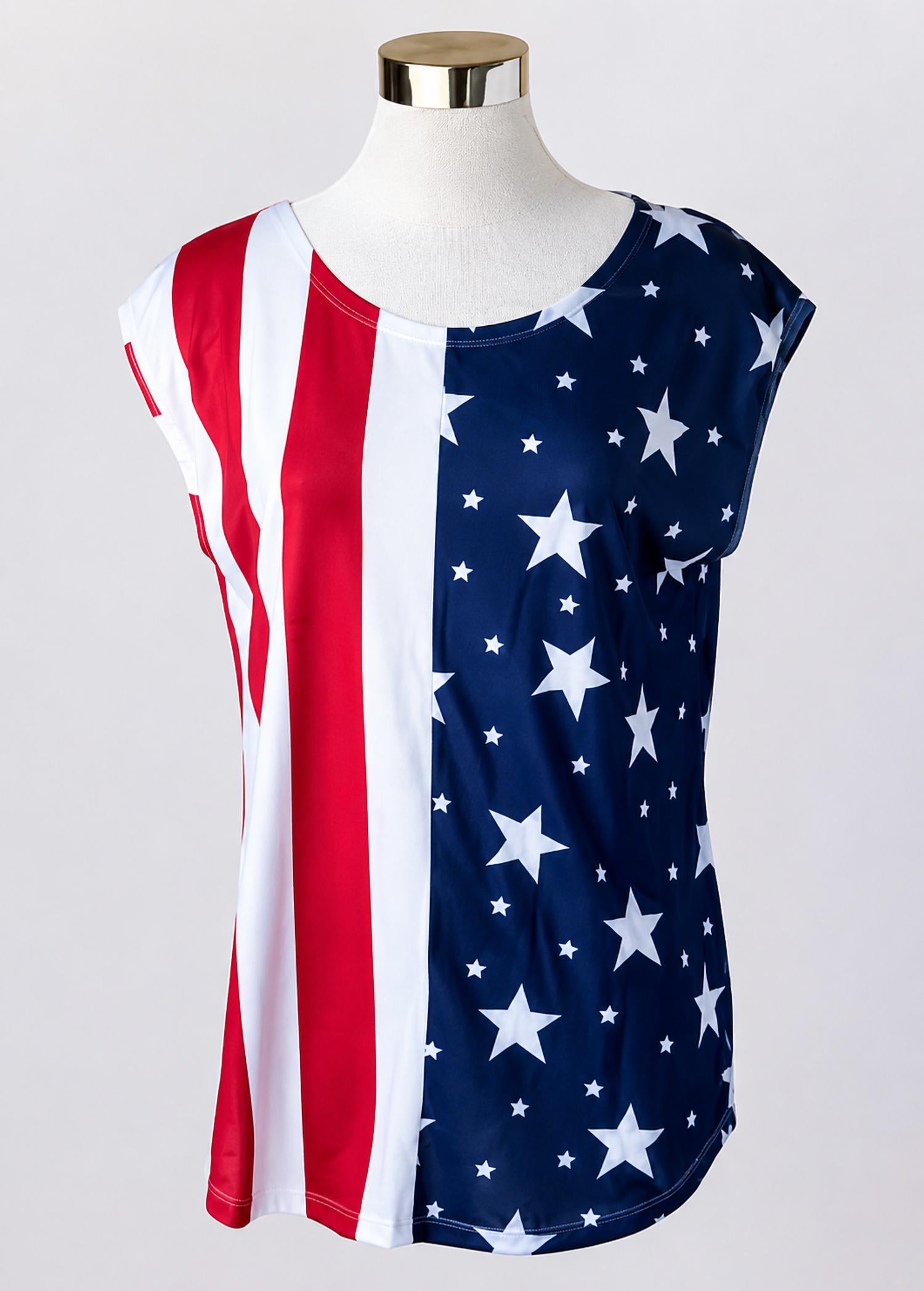 Keren Hart - Patchwork Flag Tank Top