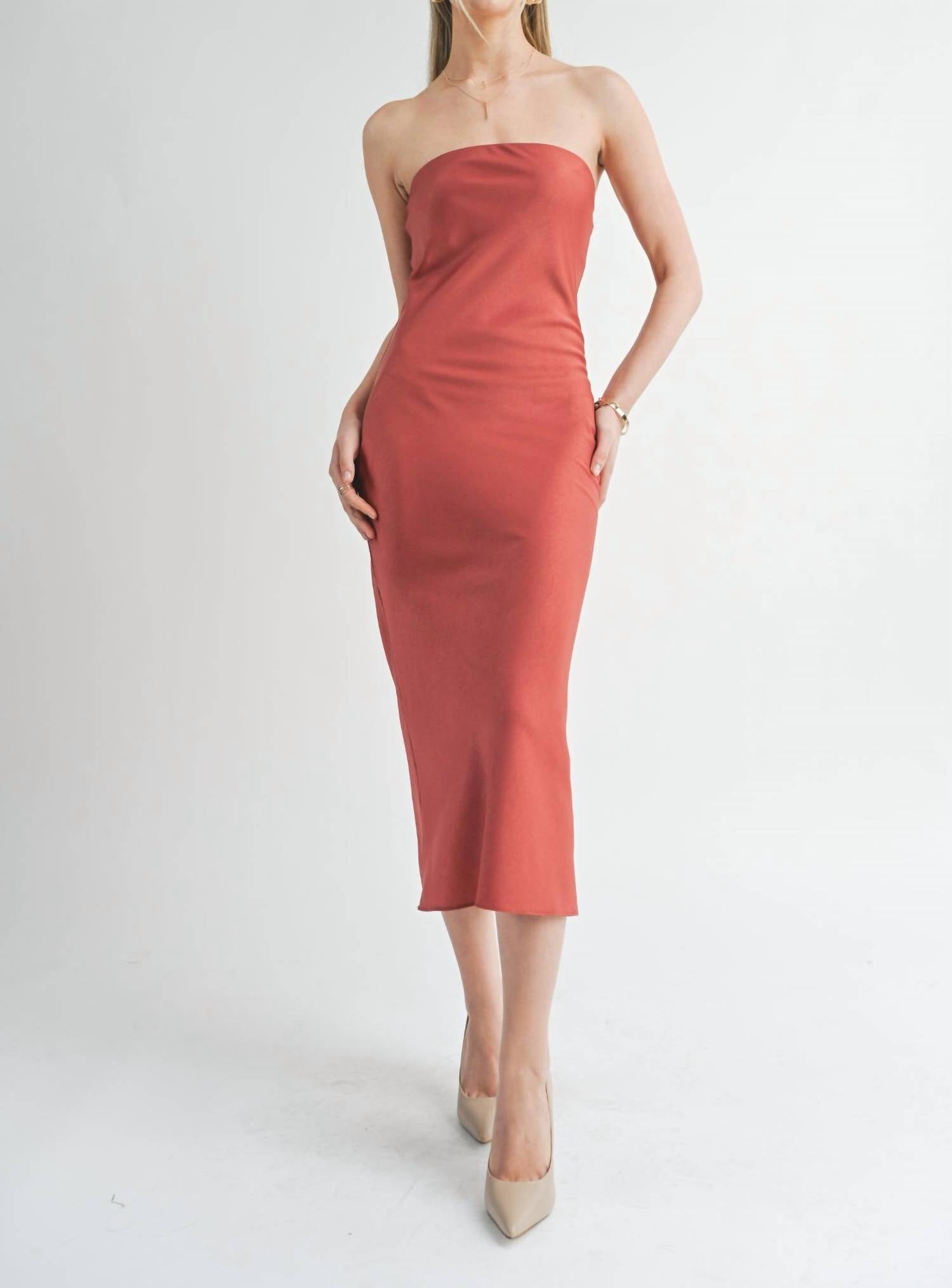 Sage The Label - Jess Tube Sleeveless Midi Dress