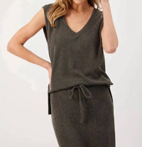 Kylie Paige - Kalina Charcoal Top