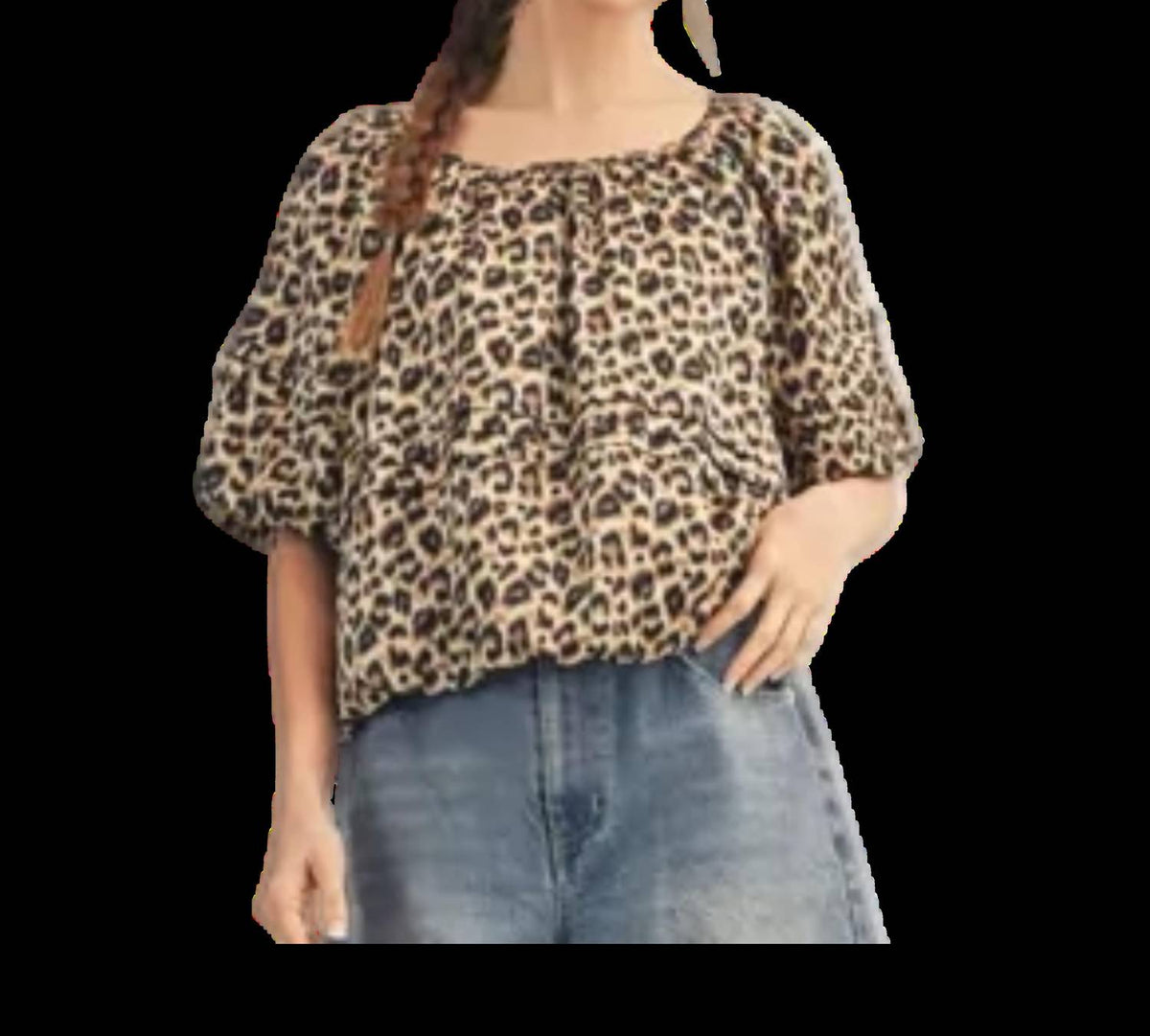 Jodifl - Women's Print Short Sleeve Top