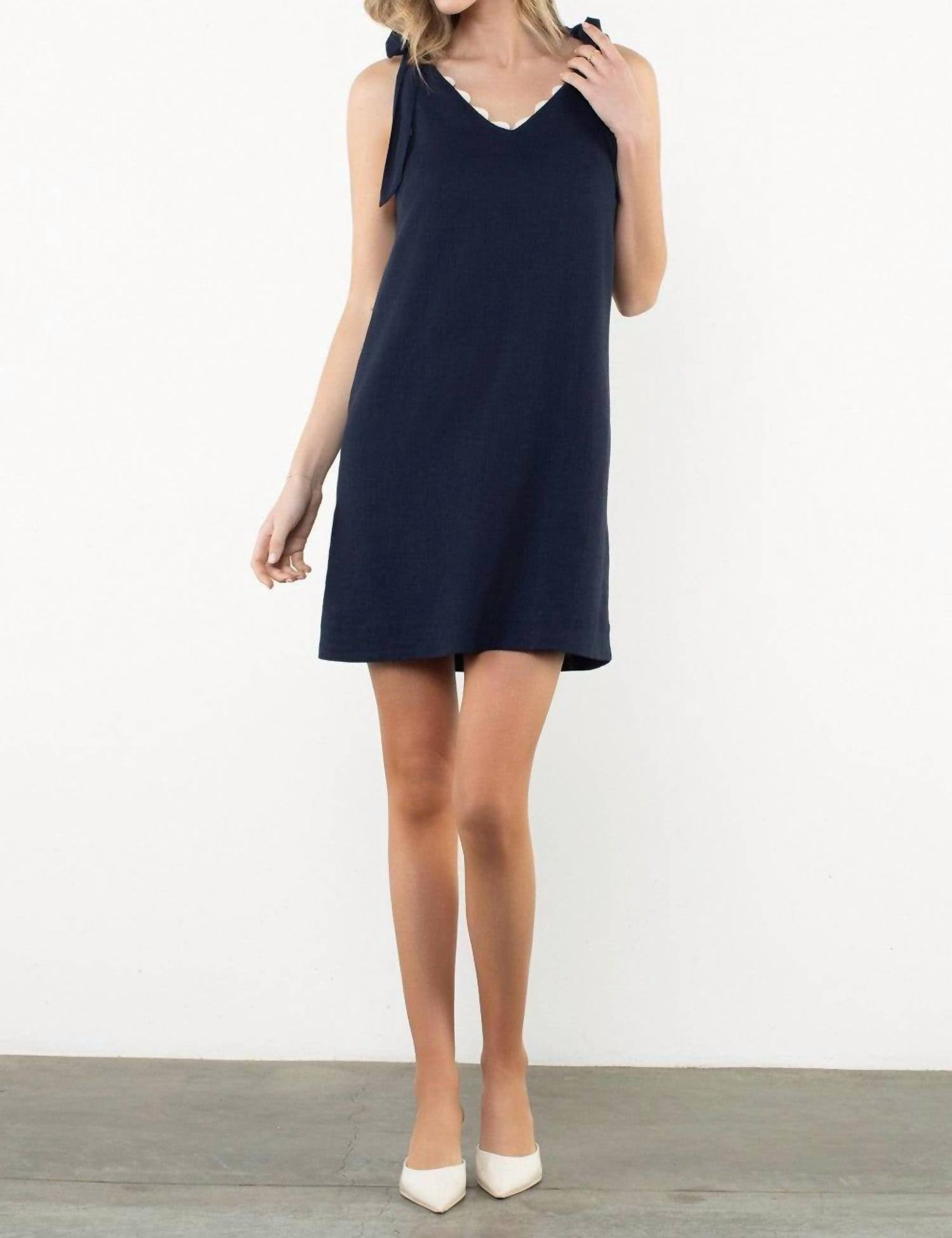 Thml - Eleanor Tie Shoulder Mini Dress