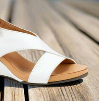 bueno Women's Ippy Wedge Sandal in white - women's sandal - view 6