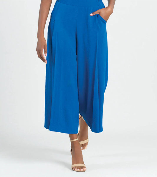 Clara Sunwoo - Soft Textured Rayon - Side Pocket Culotte Pant