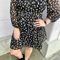 Ee:Some - Printed Off Shoulder Mini Dress