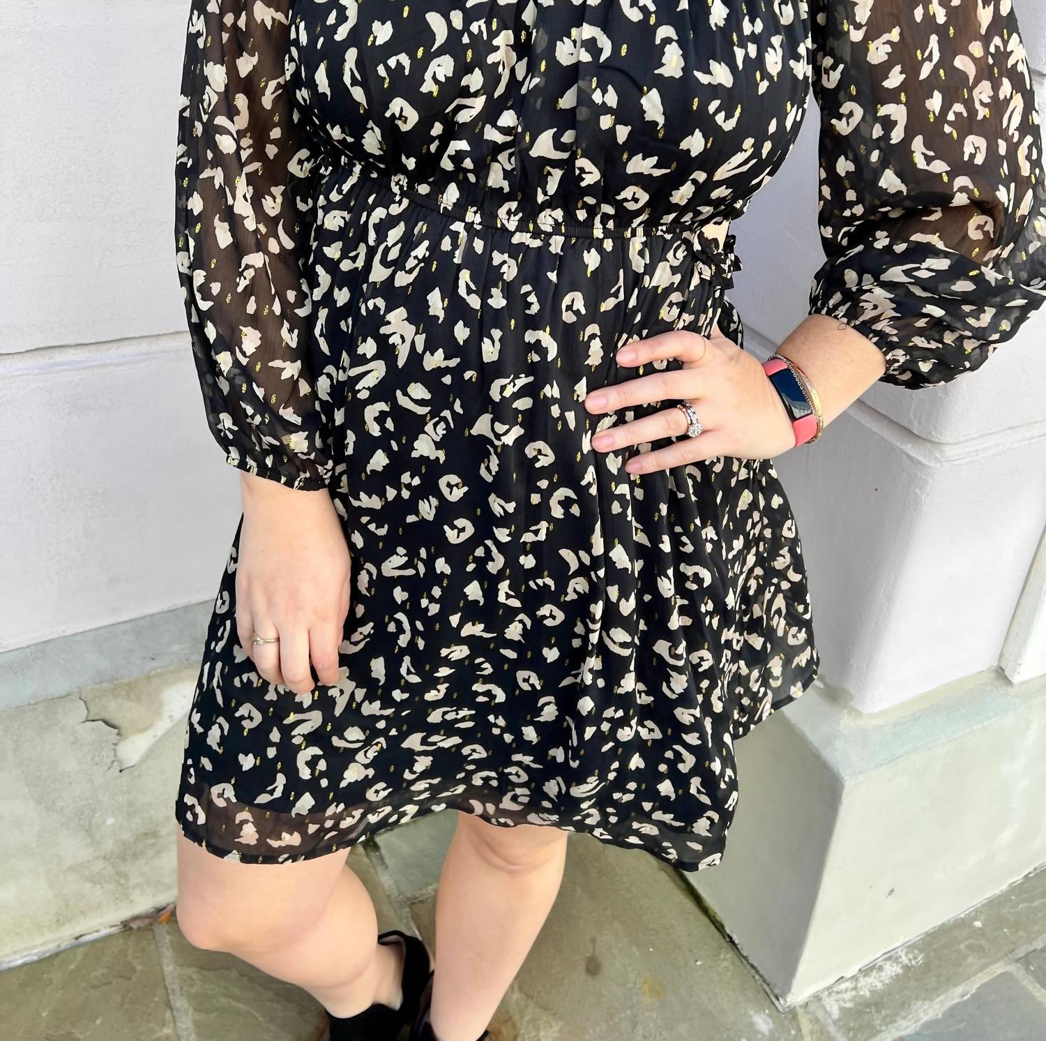 Ee:Some - Printed Off Shoulder Mini Dress