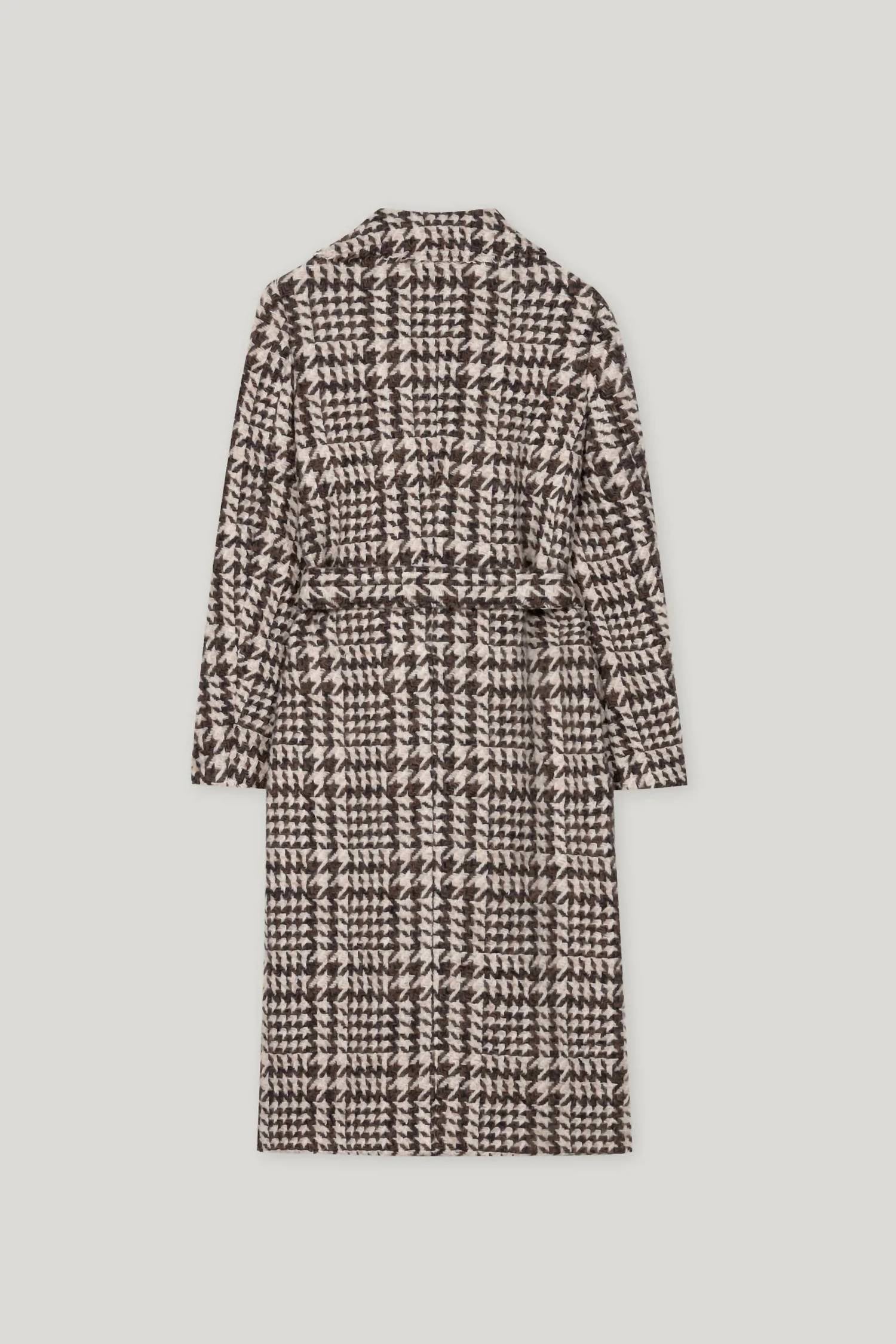 Luisa Cerano - Glencheck Coat With Belt