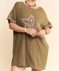 Davi & Dani - Top Of The World Tshirt Dress