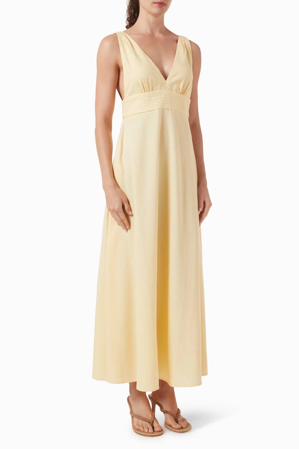 Minkpink - Kaia Linen Blend Maxi Dress