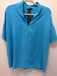 Renuar - Women's Short Sleeve Woven Blouse