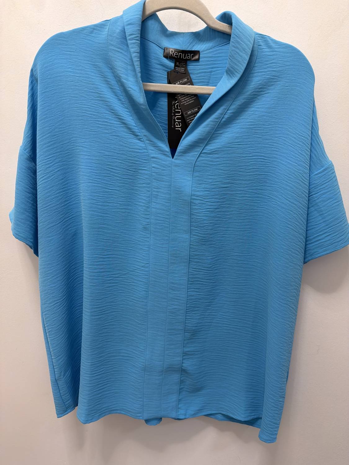Renuar - Women's Short Sleeve Woven Blouse