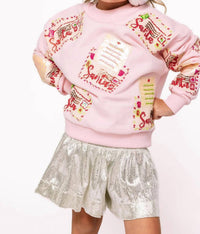 Queen Of Sparkles - Kids Letters To Santa Sweatshirt