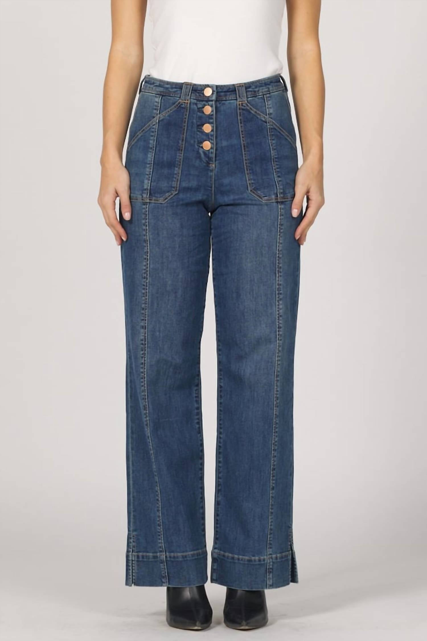 DEAR JOHN DENIM Holly Straight Leg Jeans in kentfield - women's jeans - view 4