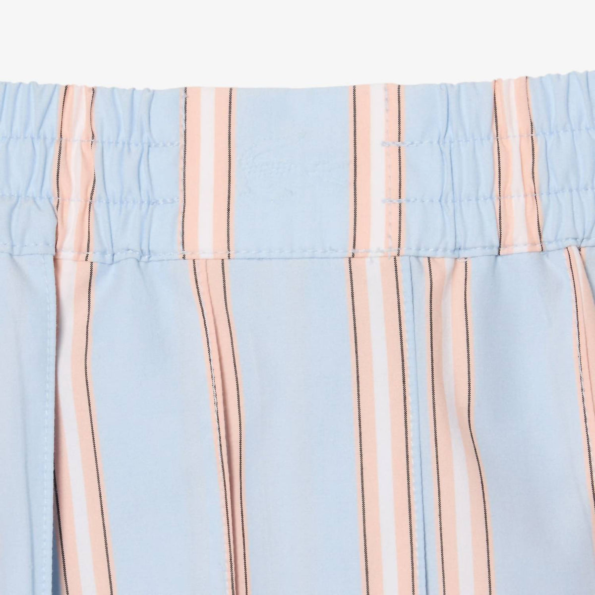 Lacoste - Poplin Short Striped Pleated Skirt