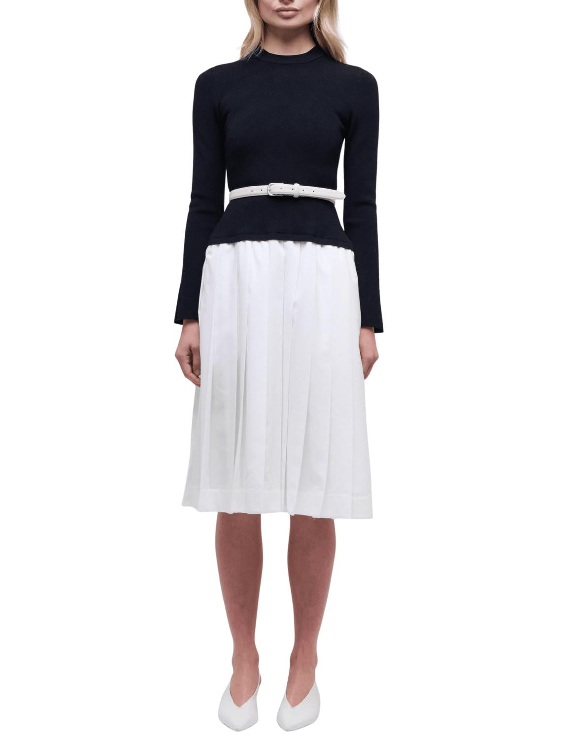 Simkhai - Heather Long Sleeve Belted Midi Dress