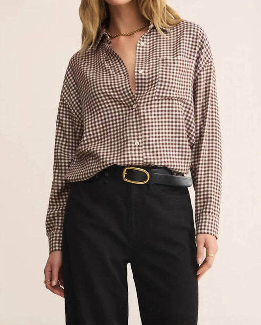Z Supply - River Plaid Button Up Top