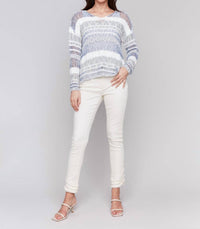 Charlie B - Multi-yarn Striped Sweater