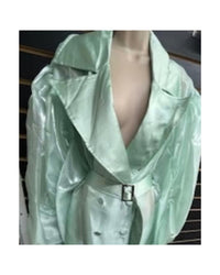 HIGHLIGHT Women's Elysian Sheer Duster in mint - women's jacket - detail view